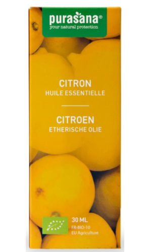 30 Ml Purasana Citroen Etherische Olie Biologisch