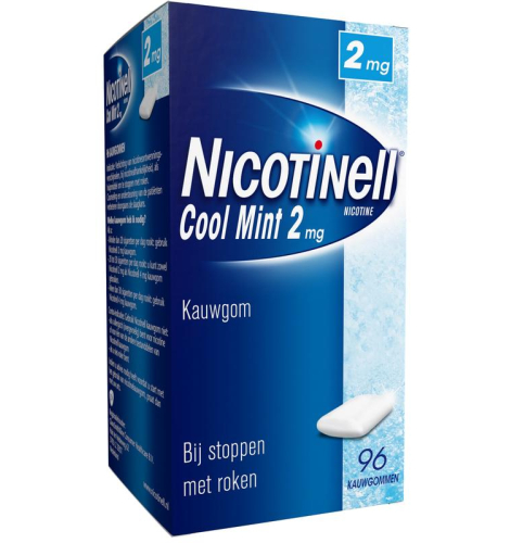 96 stuks Nicotinell Kauwgom Cool Mint 2 mg
