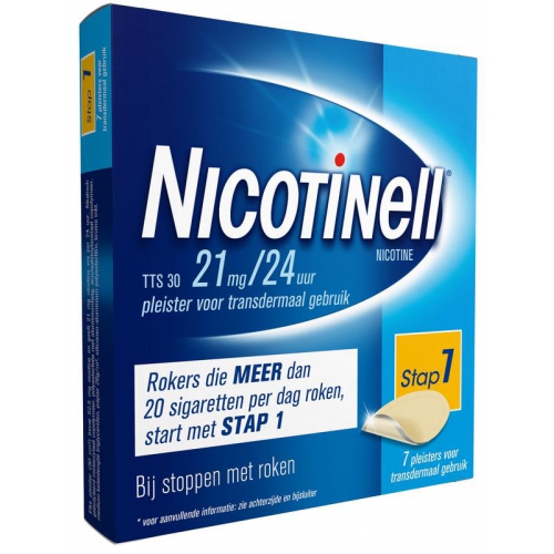 7 stuks Nicotinell Pleisters TTS30 21mg
