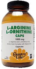 Country Life L-Arginine L-Ornithine 60 Kapseln