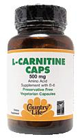 Country Life L-Carnitine 500mg 30 capsules