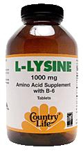 Country Life L-Lysine 1000mg 50 tabletten