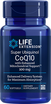 Life Extension Super Ubiquinol CoQ10 100 mg with enhanced Mitochondrial Support 60 Softgels