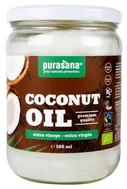 Purasana Coconut Oil Extra Vierge Kokosolie Biologisch 500 Ml
