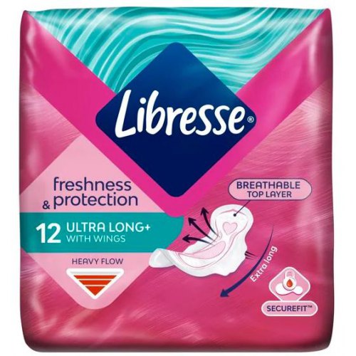 Libresse Ultra Long+ with Wings Freshness & Protection 12 Stücke