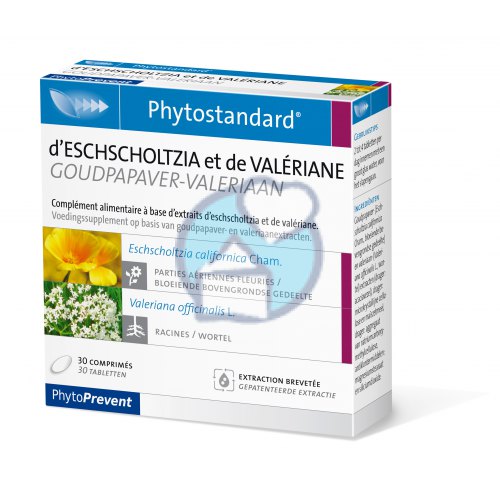 30 tabletten Phytostandard Phytostandard Goudpapaver-Valeriaan