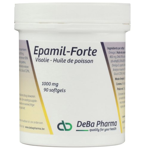 90 Softgels DeBa Pharma Epamil Forte Visolie 1000 mg