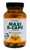 Country Life Maxi B 100mg + Taurine 60 capsules
