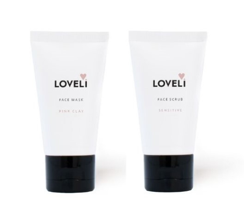 Loveli Face Mask + Face Scrub Sensitive Set