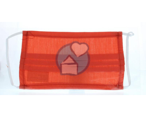 Voorwerk & Co Mondkapje Katoen Rood-Oranje 1 Stücke