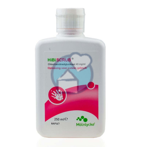 HiBiSCRUB Chloorhexidine gluconaat 40 mg-ml 250 Ml