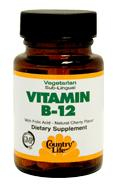 Country Life Vitamine B12 500mcg Folic Acid 400mcg 100 tabletten