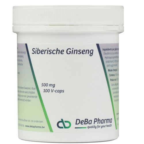 100 Kapseln DeBa Pharma Siberische Ginseng (Eleutherococcus) 500 mg