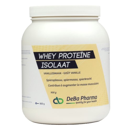 900 Gramm DeBa Pharma Whey Proteine Isolaat Vanille