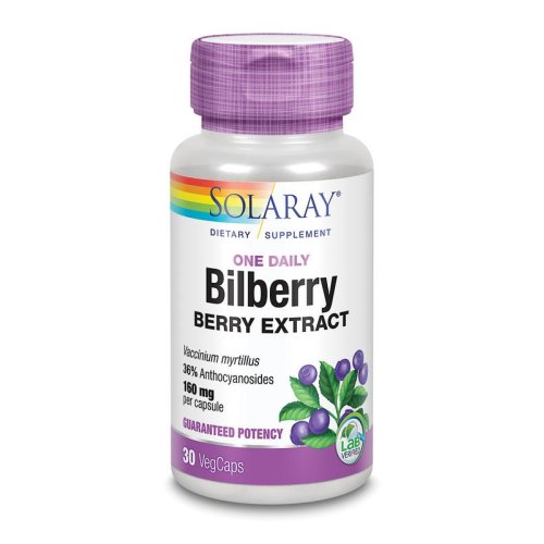 30 Kapseln Solaray Bilberry Berry Extract 160 mg