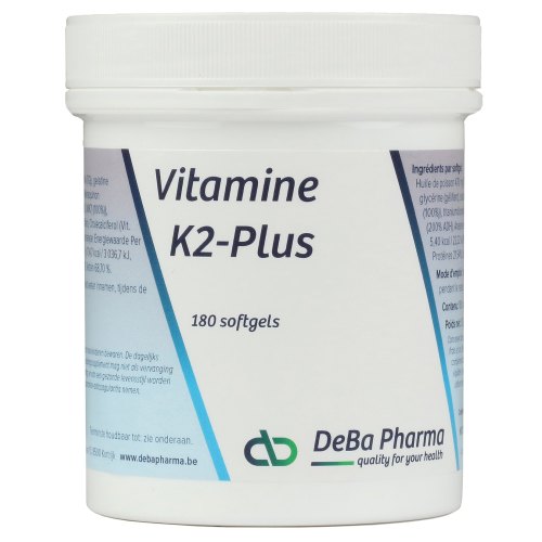 180 Softgels DeBa Pharma Vitamine K2 Plus