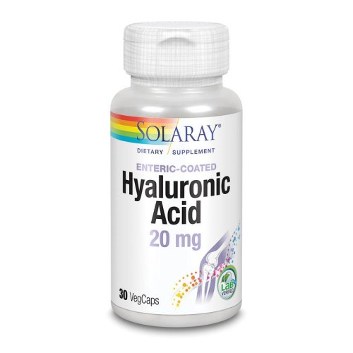 30 Kapseln Solaray Hyaluronic Acid 20 mg Enteric-Coated