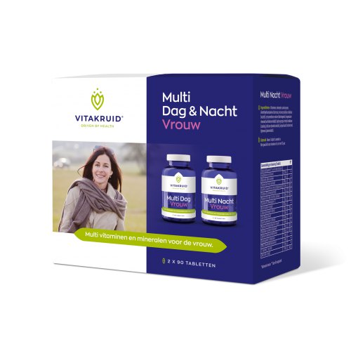 2 x 90 Tabletten Vitakruid Multi Dag & Nacht Vrouw