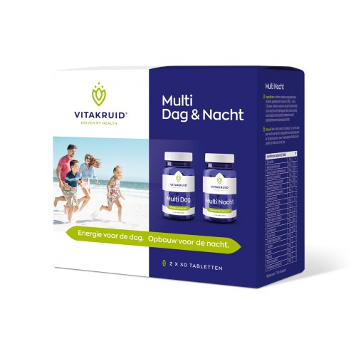 2 x 30 Tabletten Vitakruid Multi Dag & Nacht