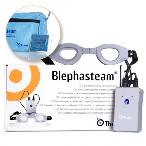 Thea Pharma Blephasteam Kit Verwarmende Bril + 100 Ringen 1 Kit