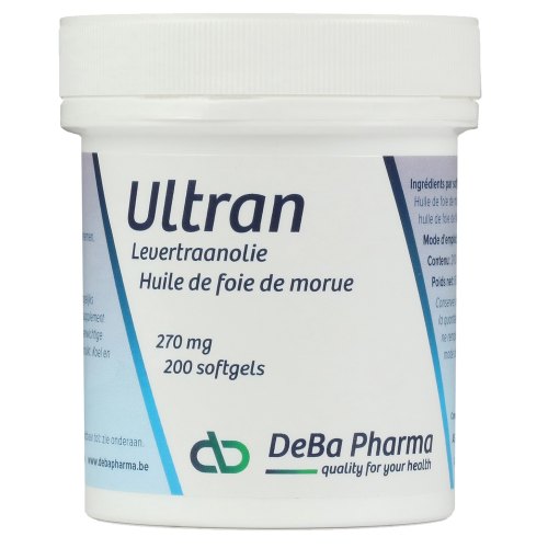 200 Softgels DeBa Pharma Ultran Levertraanolie
