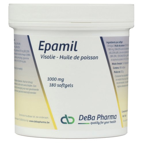 180 Softgels DeBa Pharma Epamil Visolie 1000 mg