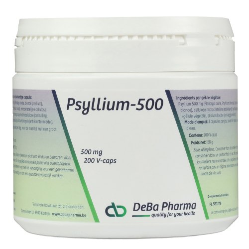 200 capsules DeBa Pharma Psyllium-500