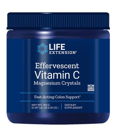 180 Gramm Life Extension Effervescent Vitamin C Magnesium Crystals
