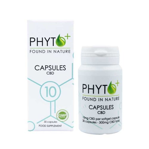 30 vegacaps Phytoplus CBD Capsules 10 mg 3%