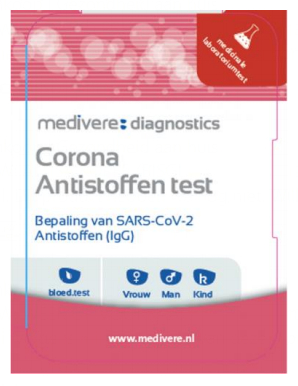 Medivere Corona Antistoffen Bloedtest 1 Test