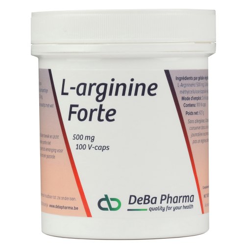 100 Kapseln DeBa Pharma L-Arginine Forte 500 mg