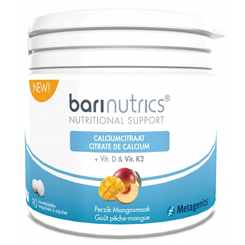 Barinutrics Calciumcitraat Perzik-Mangosmaak