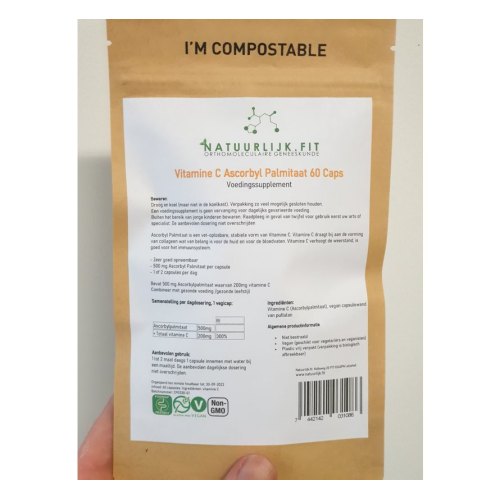 Natuurlijk.Fit Vitamine C Ascorbyl Palmitaat