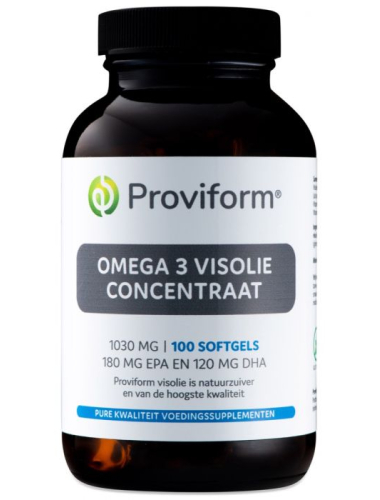 100 Softgels Proviform Omega 3 Visolie Concentraat