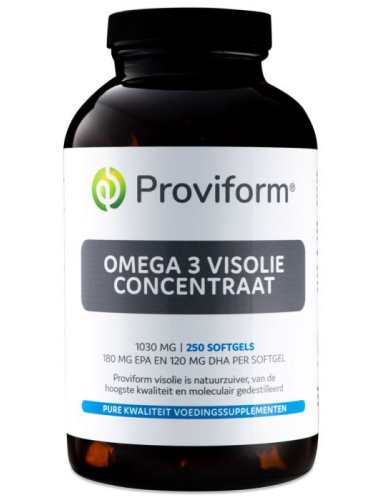 250 Softgels Proviform Omega 3 Visolie Concentraat