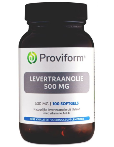 100 Softgels Proviform Levertraanolie 500 mg