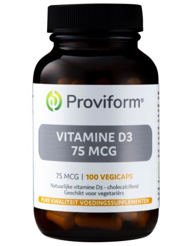 100 Vegicaps Proviform Vitamine D3 75 mcg