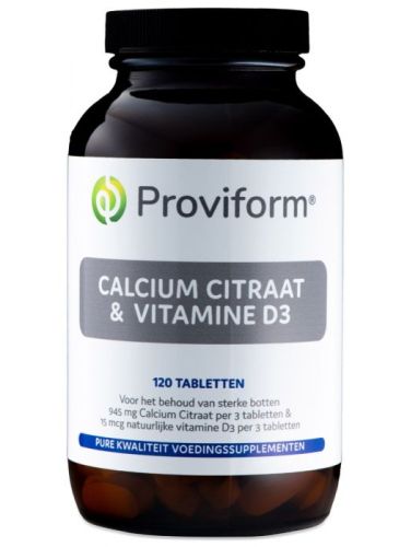 Proviform Calcium Citraat & Vitamine D3 120 tablets