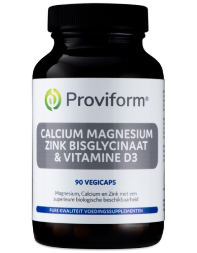 90 Vegicaps Proviform Calcium Magnesium Zink Bisglycinaat & Vitamine D3