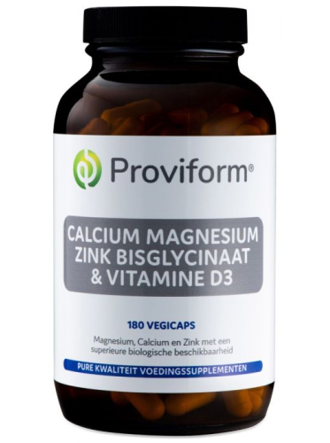 180 Vegicaps Proviform Calcium Magnesium Zink Bisglycinaat & Vitamine D3