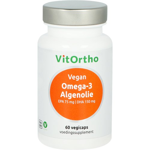  VitOrtho Vegan Omega-3 Algenolie EPA 75mg DHA 150mg
