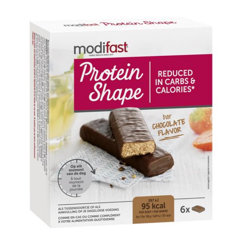 6 Riegeln Modifast Protein Shape Repen Chocolade