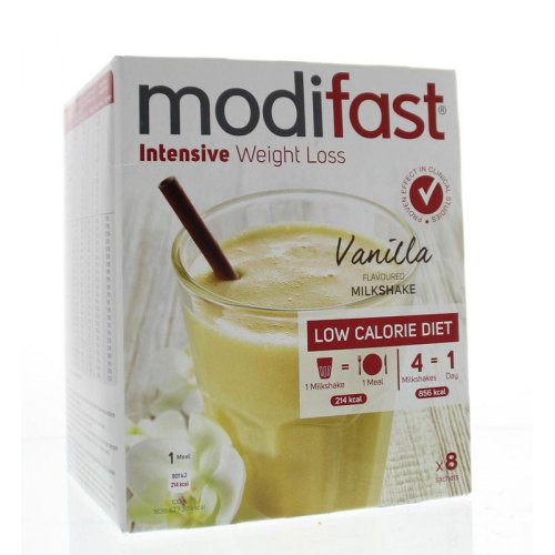 8 Sachets Modifast Intensive Weight Loss Milkshake Vanille