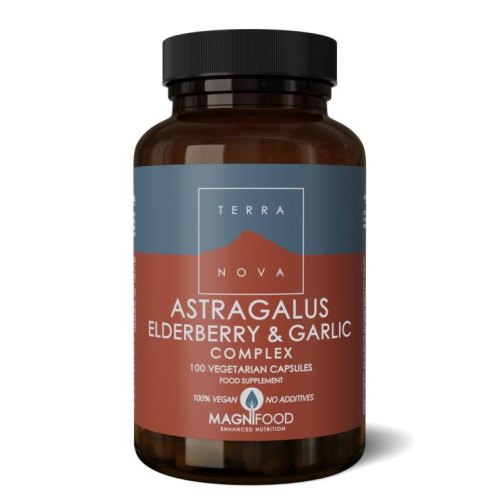 100 capsules Terranova Astragalus Elderberry & Garlic Complex