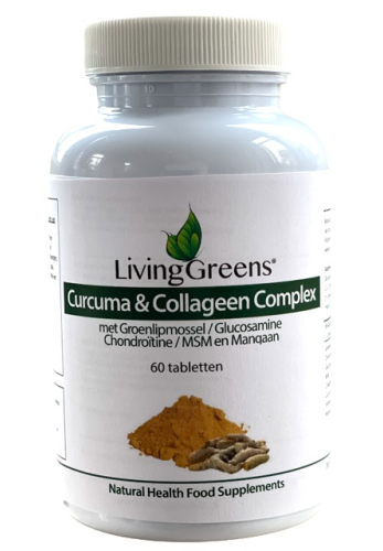 60 tabletten LivingGreens Curcuma & Collageen Ceomplex