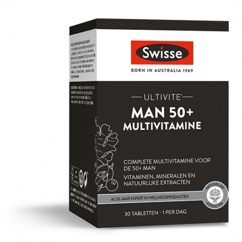 Swisse Ultivite man 50+ Multivitamine 30 tabletten