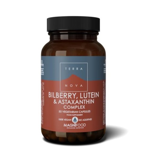 50 capsules Terranova Bilberry, Lutein & Astaxanthin Complex