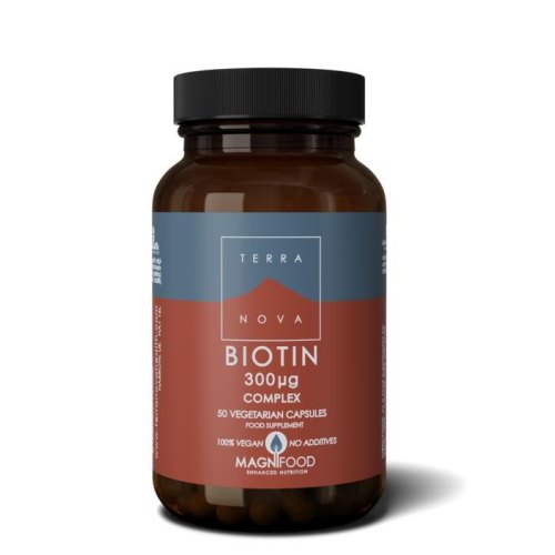 50 capsules Terranova Biotin Complex 300 mcg