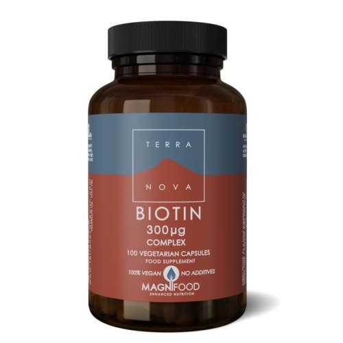 100 capsules Terranova Biotin Complex 300 mcg