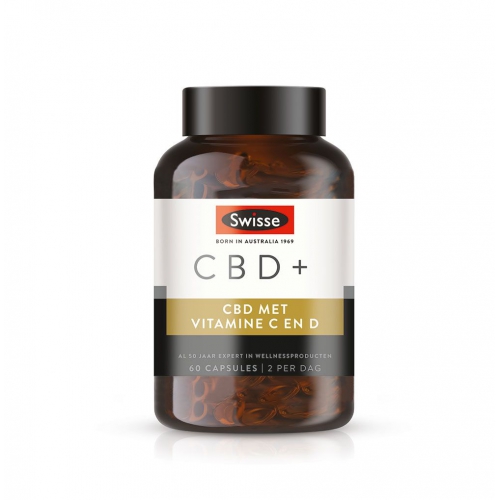 Swisse CBD+ Vitamine C en D 60 capsules